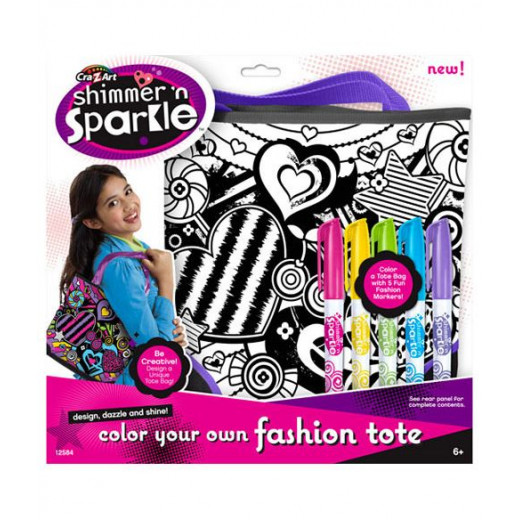 SHIMMER 'N SPARKLE COLOR YOUR OWN FASHION TOTE