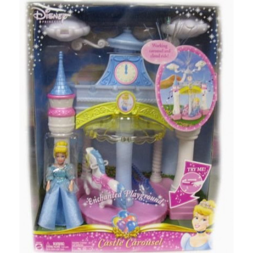 Disney Princess Enchanted Cinderella Musical Castle Carousel Playset