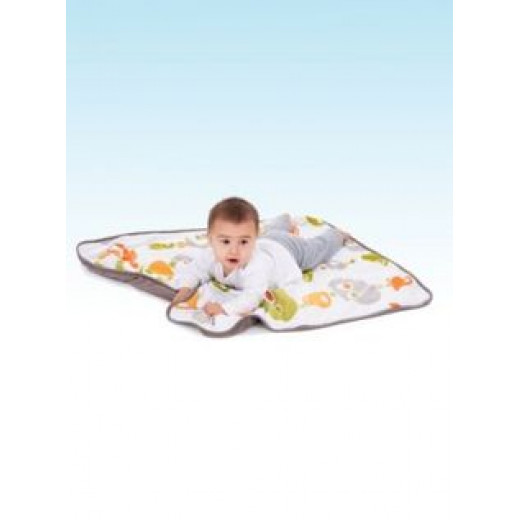 Doomoo Dream Baby Cotton Blanket (100 x 75 cm, Bird Kaki)