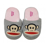 Winter Slippers - Pink Monkey - Medium Size