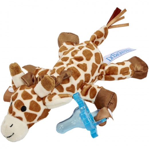 Dr. Brown's Giraffe Lovey with Blue One-Piece Pacifier
