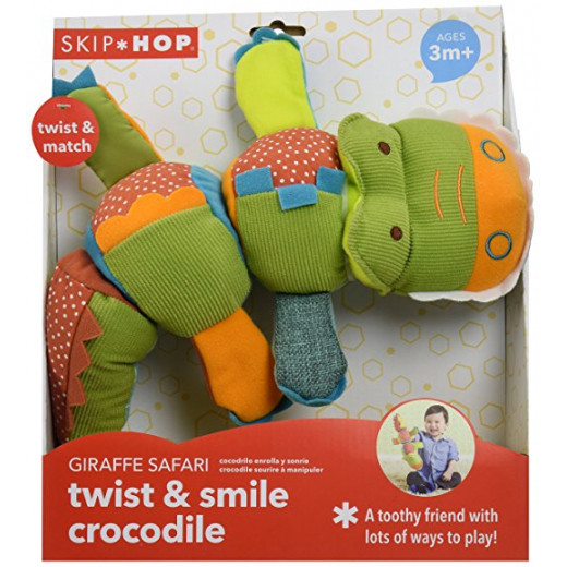 Skip Hop Giraffe Safari Twist and Smile Toy, Crocodile
