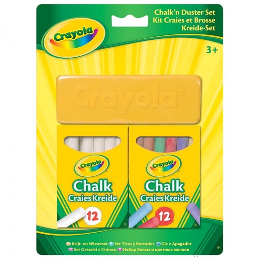 Crayola Chalk 'n' Duster Set 1*12