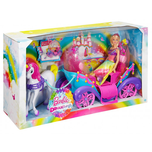 Barbie Rainbow Princess Carriage and Doll