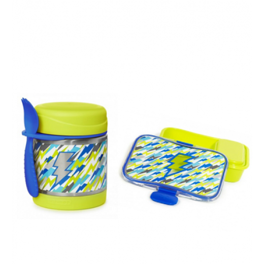 Skip Hop Insulated Food Jar & Lunch Kit - Lightning