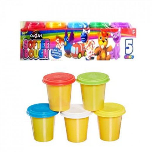 Cra-Z-Art Softee Dough Bright Colors, 5-Pack