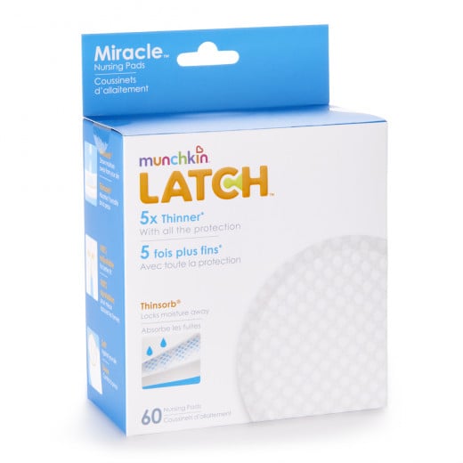 Munchkin Latch Miracle Nursing Pads - 60 Pack