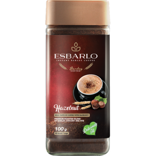 Esbarlo Instant Barley Coffee - Hazelnut (100gm)
