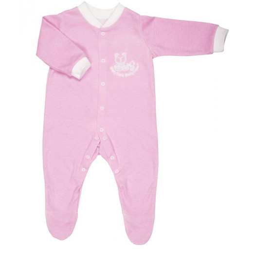 BabySafe Baby Wear Temperature Alert - Sleep Suit (2 pieces) / Pink - 3-6 Months