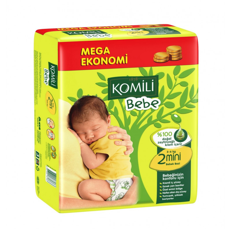 Komili Bebe Jumbo Size 2 Mini 3 6 Kg 78 Pcs Komili Kids Jordan Amman Buy Review