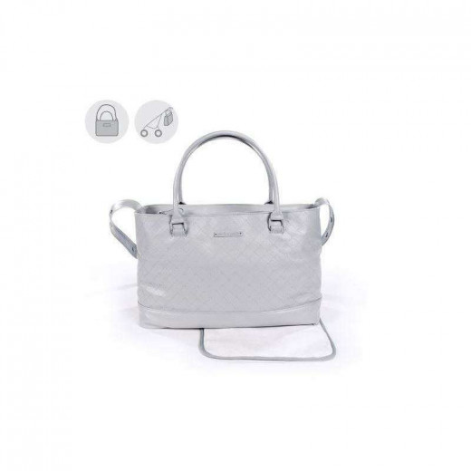 Pasito a Pasito Inés Normandie Grey Faux Leather Pushchair Bag