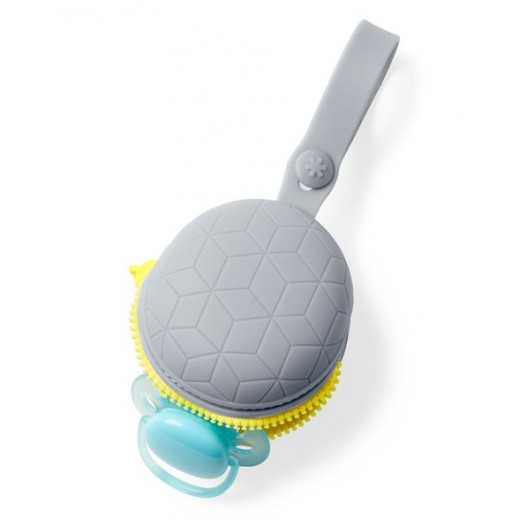 Skip Hop Grab & Go Silicone Pacifier Holder - Grey