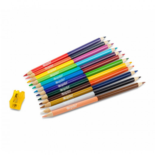 أقلام رصاص ملونة من كرايولا 24 وجهين