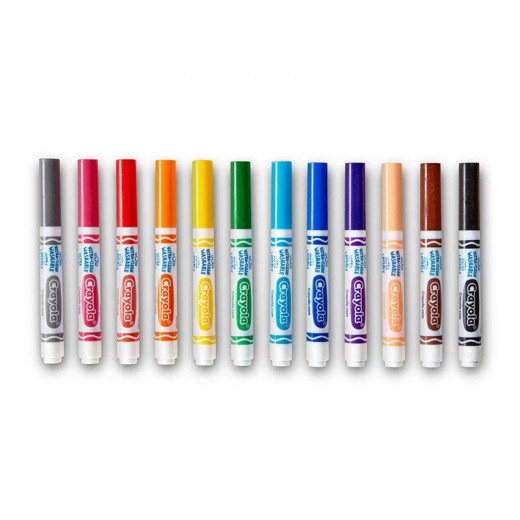 Crayola Broadline Pends1X12  12 Ultra-Clean Washable Markers
