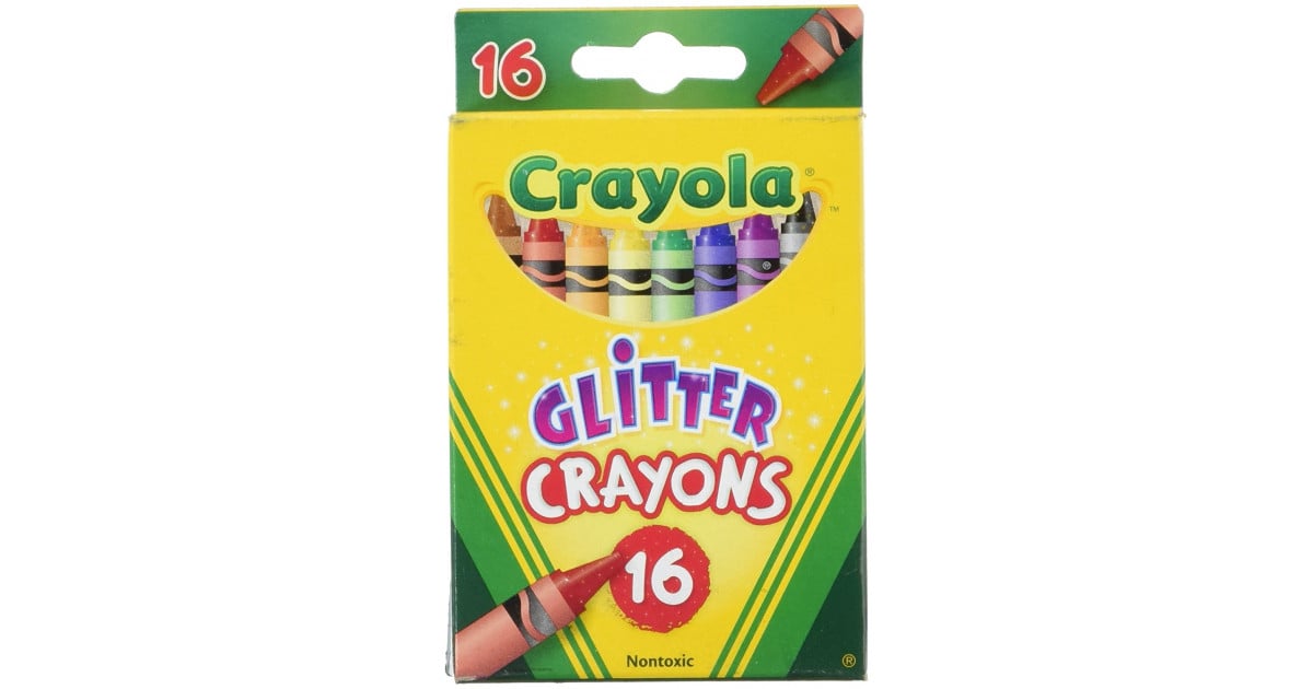 Crayola 16ct Multi-Colored Glitter Crayons (52-3716)