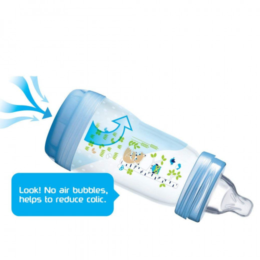 MAM Easy Start Self Sterilising Anti-Colic Bottle, Slow Flow (Designs May Vary) - 160 ml, 1 Bottle Only - أزرق