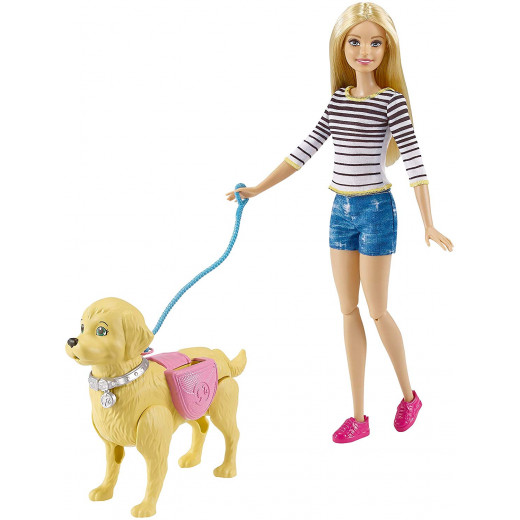 Barbie "Walk and Potty Pup" Doll