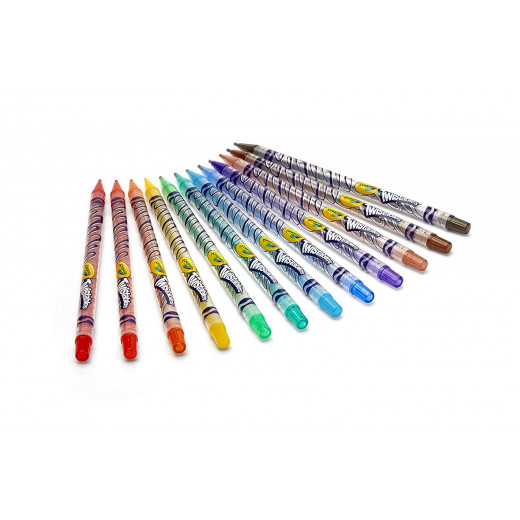12 Crayola Erasable Colored Pencils 1*24