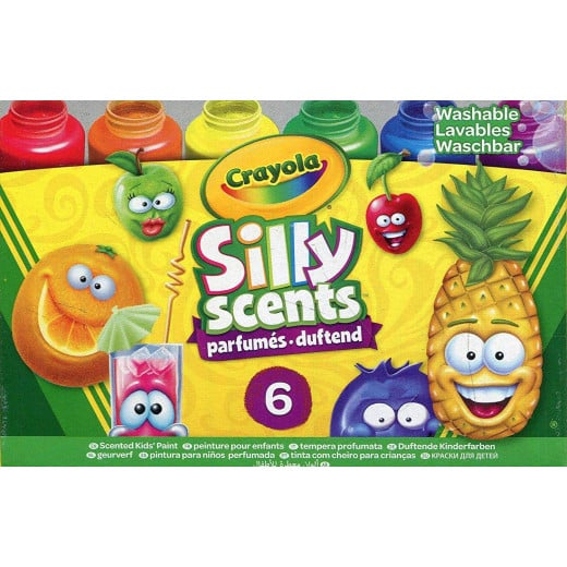 Crayola Silly Scents, Washable Kids Paint, Scented Paint, 6 Count