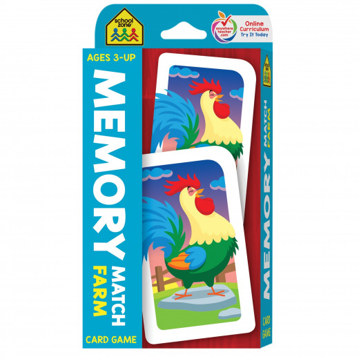 School Zone - Memory Match Farm Card Game
