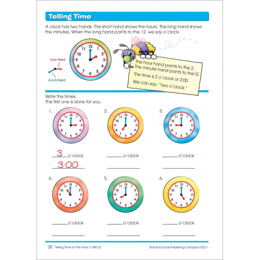 School Zone - time , money and fractions grade 1-2