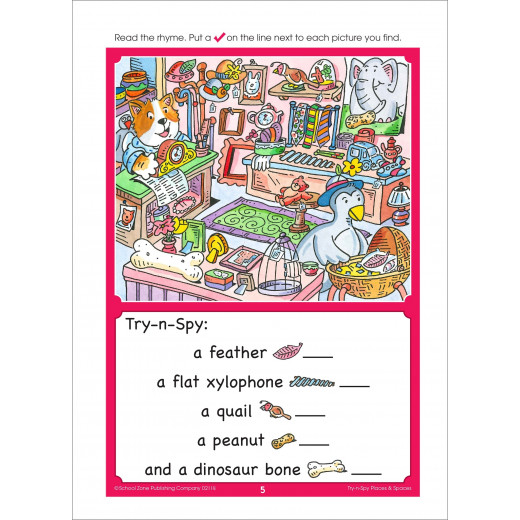 School Zone - Try n Spy Places and Spaces ages 4-6
