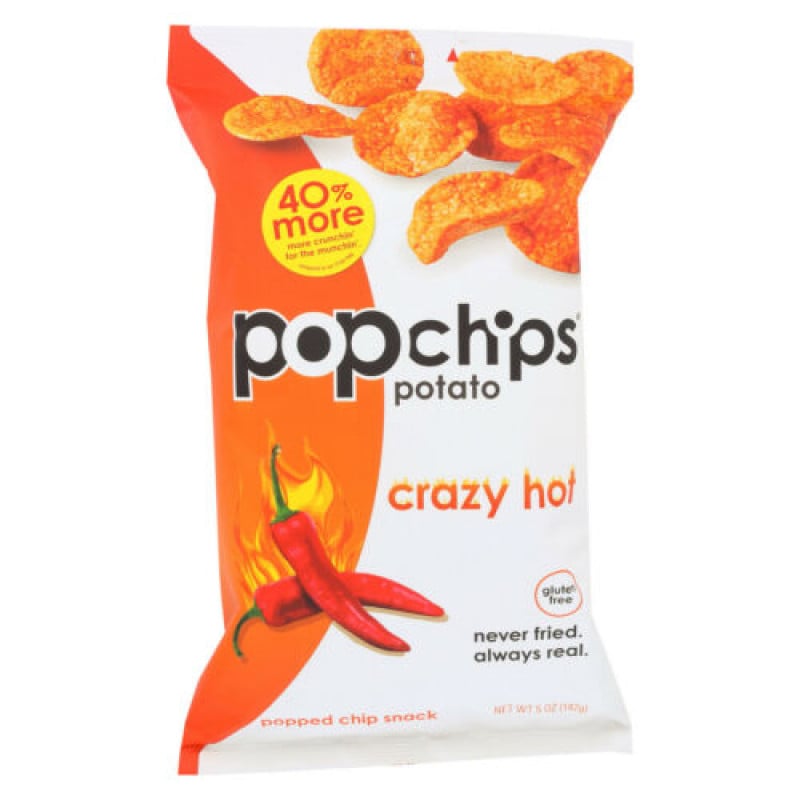 Popchips Potato Chip - Crazy Hot | Kitchen | Groceries | Chips & Snacks