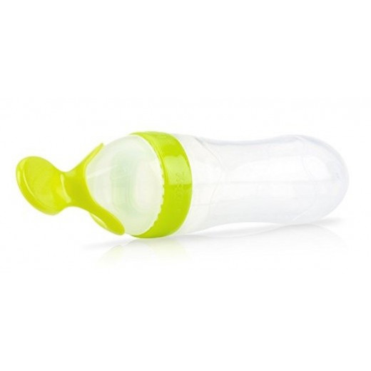 Nuby Squeeze Feeder With Slow and Fast Spoon 90ml - Yellow