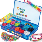 Cra-Z-Art Cra-Z-Loom Ultimate Collector Case with 1800 Rubber Bands, 50 S Clips and Alphabet Sticker Sheet
