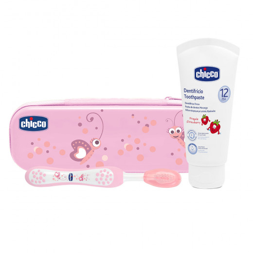 Chicco Oral Set Pink Without Fluoride