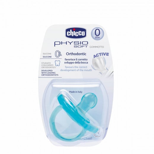 Chicco Physio Soft Soother Silicone (0M+) 1 Piece - Blue