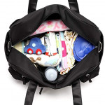 Colorland Abdie Duffel Shoulder Mummy Diaper Bag (Black)