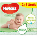 Huggies Natural Care baby wipes with aloe vera & vitamin E pack 2x56 pack + 1 free container 168 units