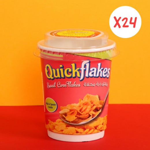 Quickflakes Sweet Corn Flakes - Box of 24 Cup