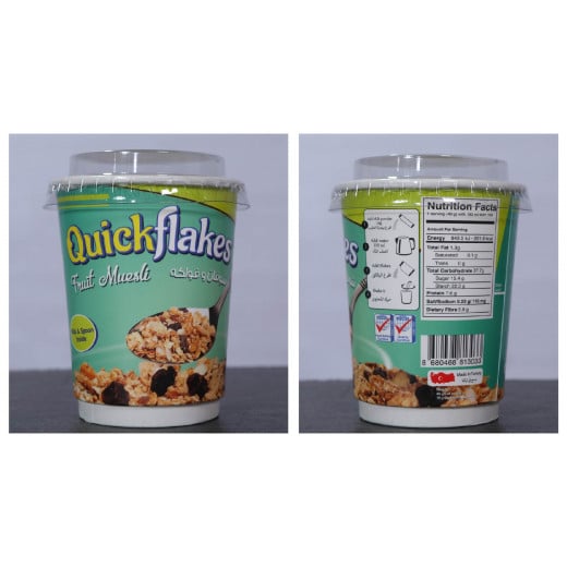 Quickflakes Fruit Musli - Box of 24 Cup