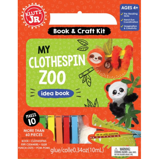Klutz Jr. My Clothespin Zoo Craft Kit