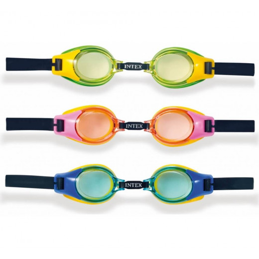انتكس - نظارات واقية للأطفال للسباحة، للأعمار من 3 إلى 8 سنوات، بأشكال متعددة  من 3 ألوان