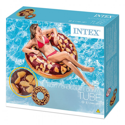 Intex - Nutty Chocolate Donut Tube, Ages 9+ , 1.14 m