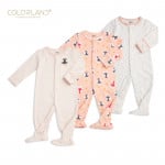 Colorland - Baby Romper / Pink Princess 3 Pieces In One Pack - Newborn