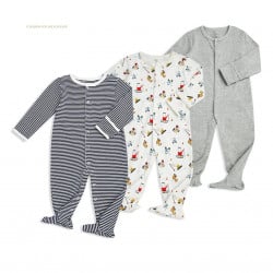 Colorland - (1) Baby Romper 3 Pieces In One Pack - 3-6 Months