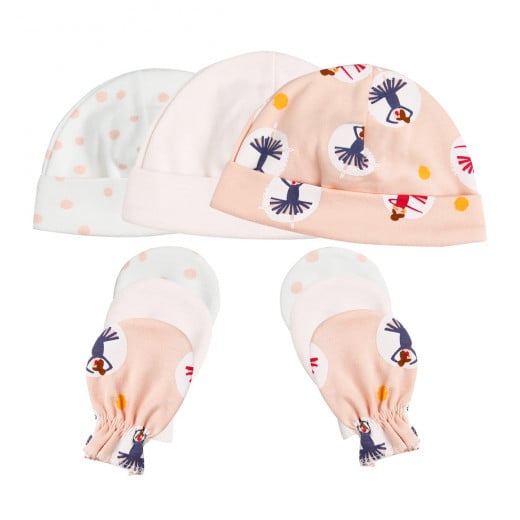 Colorland - Baby Hat & Gloves 3 Pieces In One Pack