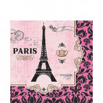 Amscan - A Day In Paris Birthday Party Disposable Lunch Napkins X16 pieces