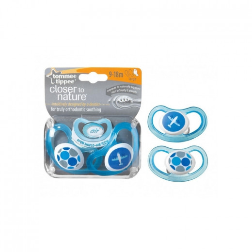 Tommee Tippee Air Style Soother 9-18 months, 2 Pieces