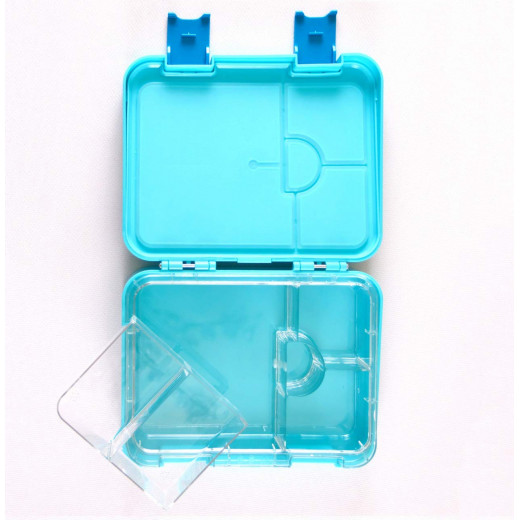 GenioWorld Bento Lunch Box 6 Compatment- Blue