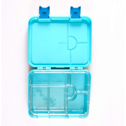 GenioWorld Bento Lunch Box 6 Compatment- Blue