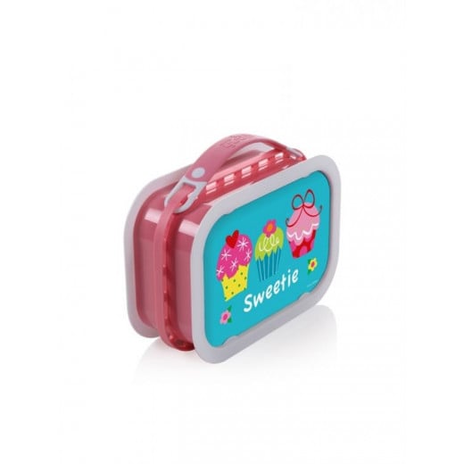 صندوق غداء يوبو ديلوكس - اللون: الوهري بتصميم الحلوى