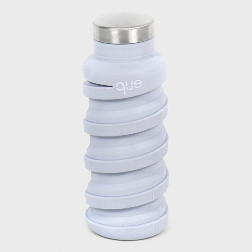 Que Collapsible Water Bottle, Cloudy Grey, 590 ml