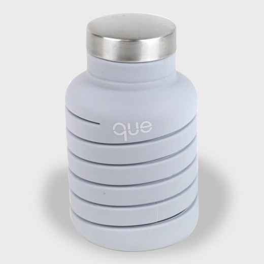 Que Collapsible Water Bottle, Cloudy Grey, 355 ml
