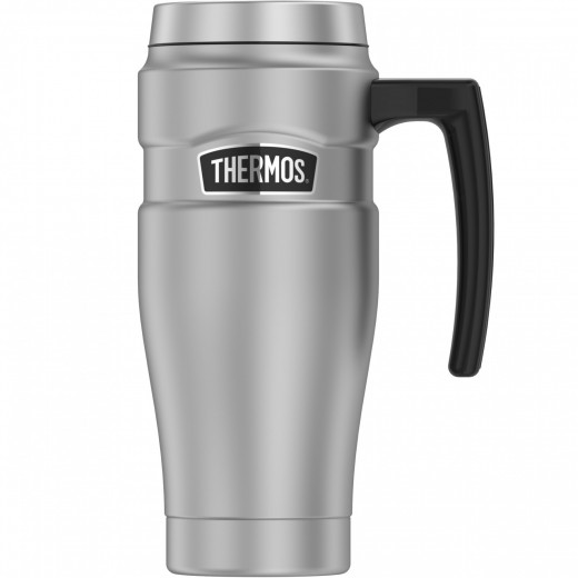 Thermos Stainless Steel King Vacuum Travel Mug, 470 ml, Silver