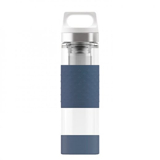 SIGG Thermo Flask Hot & Cold Glass Midnight Bottle 0.4 L